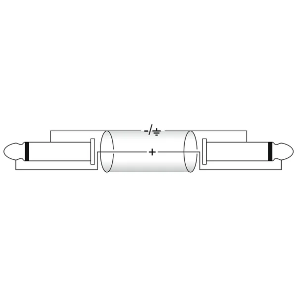 OMNITRONIC Câble à prise jack 6,3 mono 1 m noir