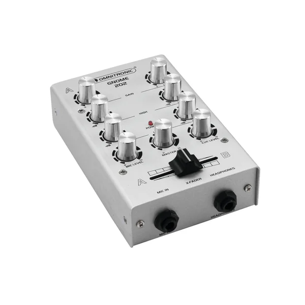 OMNITRONIC Mini table de mixage argentée GNOME-202