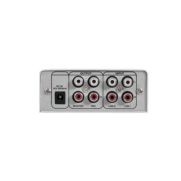OMNITRONIC Mini table de mixage argentée GNOME-202