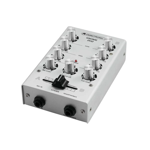OMNITRONIC Mini table de mixage argentée GNOME-202