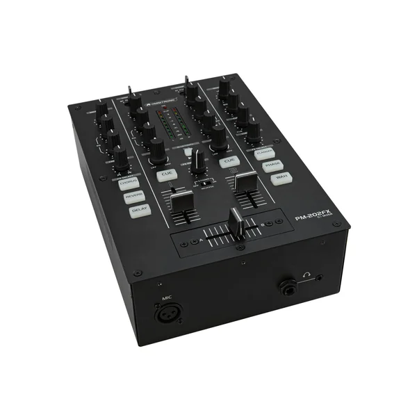 OMNITRONIC PM-202FX 2-Channel DJ Mixer with Filter, FX and Bluetooth