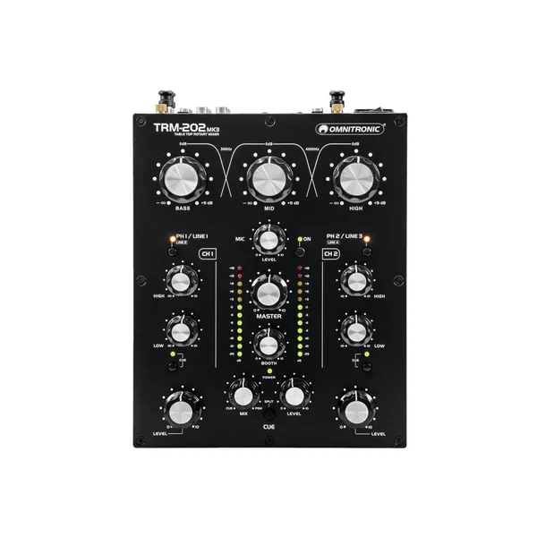OMNITRONIC Table de mixage Rotary TRM-202MK3 2 canaux