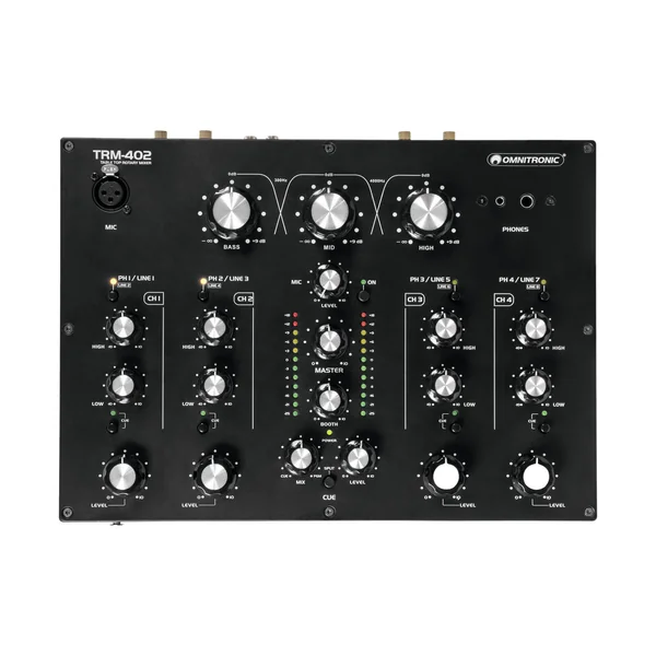 OMNITRONIC Table de mixage Rotary TRM-402 4 canaux