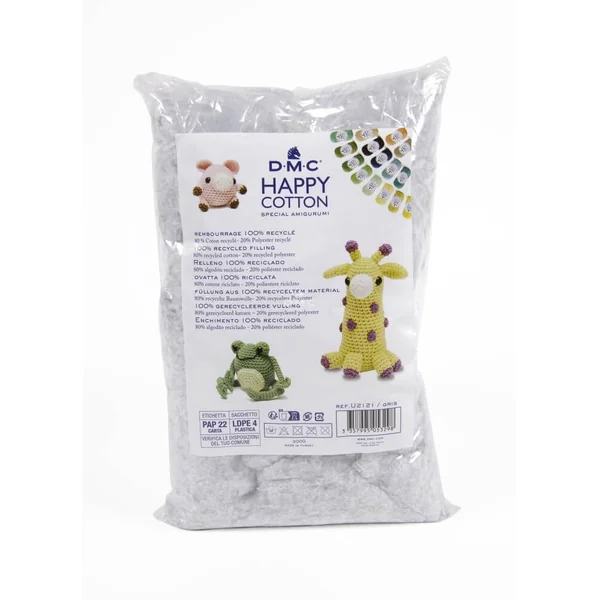 Ouate de rembourrage Happy cotton - Spécial Amigurumi - 300GR - amigurumi Dmc