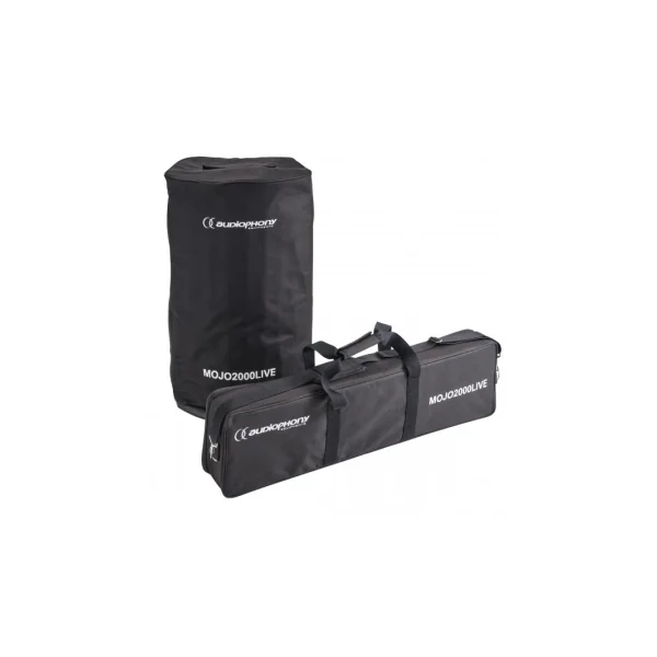 Pack 2 MOJO2000LIVE Audiophony - 2 enceintes colonne avec housses 1200W RMS