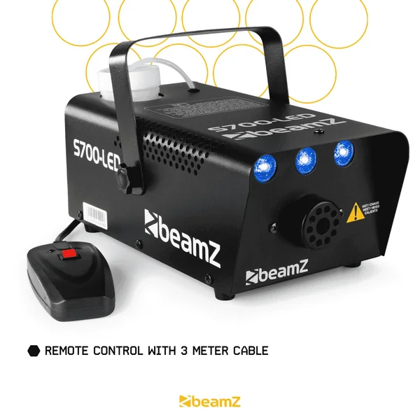 Pack BeamZ S700LED ICE – Machine à fumée 700 W avec 3 LEDs bleues |1 L liquide inclus