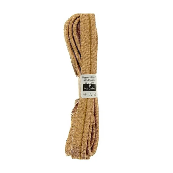Passepoil métallisé 1,5m x 15mm - Passions Rubans