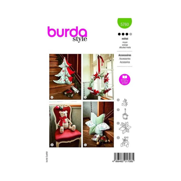 Patron Burda 5760 - DIY de Noël
