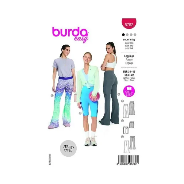 Patron Burda 5762 - Pantalons et shorts