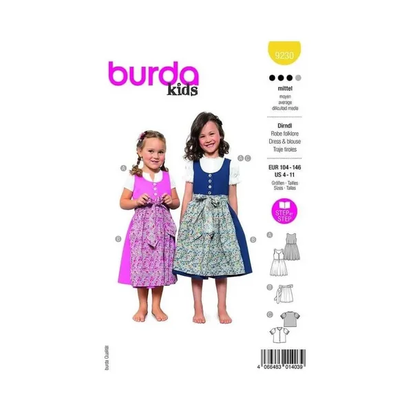 Patron Burda 9230 - Ensemble pour enfants