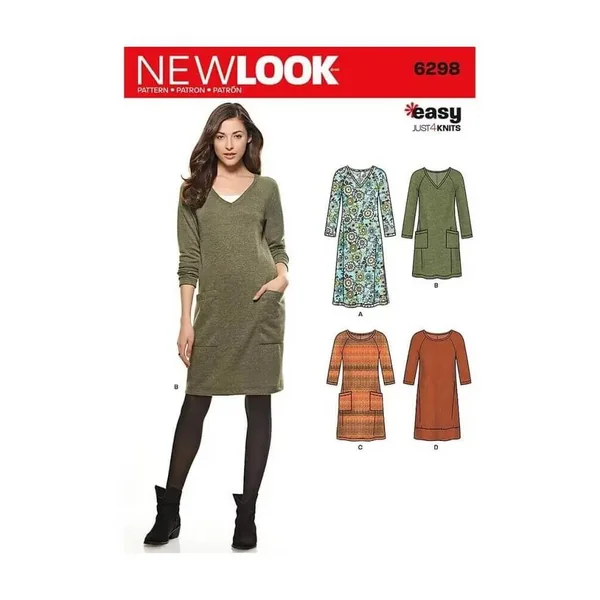 Patron New Look 6298 Robe tunique