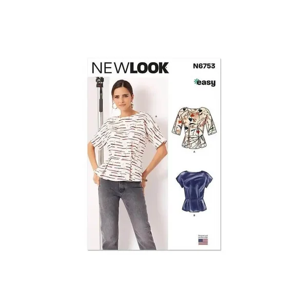 Patron New Look 6753 - Top de 34 à 44 (FR)