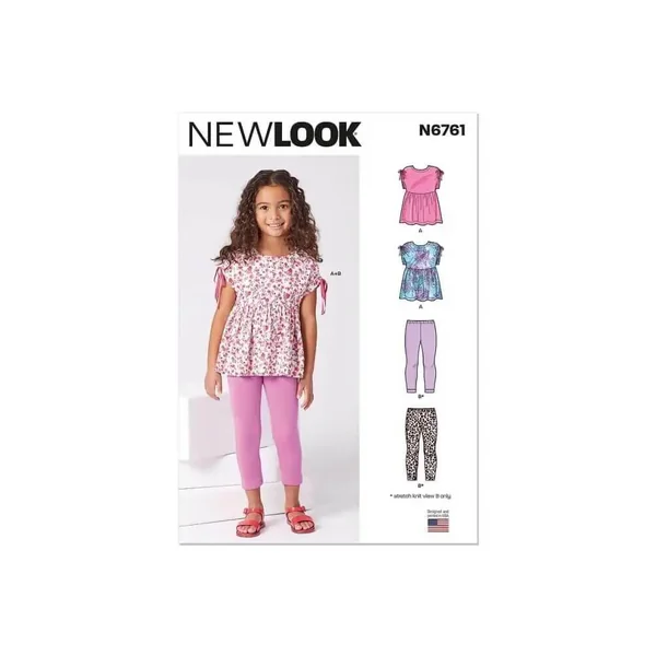Patron New Look 6761 - Haut et leggings du 98 à 128 (FR)