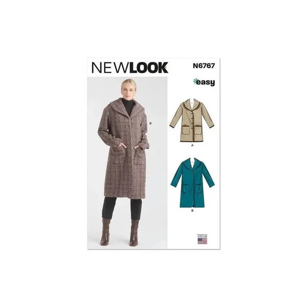 Patron New Look 6767 - Manteaux du 32 au 50 FR