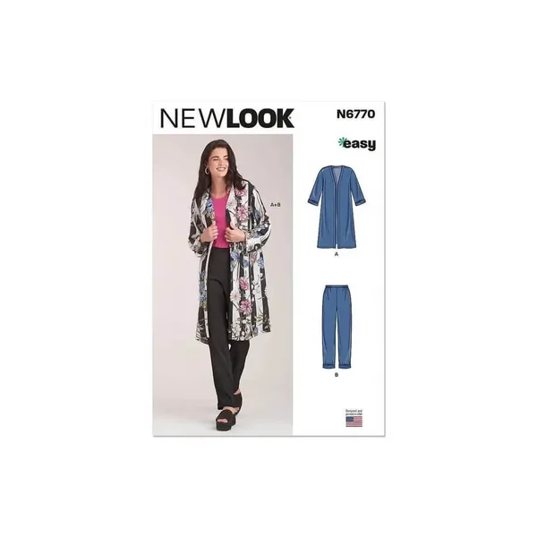 Patron New Look 6770 - Veste et pantalon du 38 au 50 FR