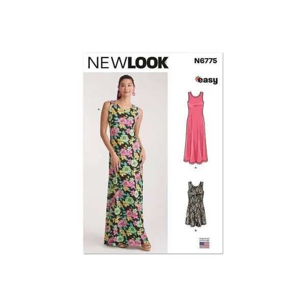 Patron New Look 6775 - Robe en Tricot en Deux Longueurs pour jeunes Femmes