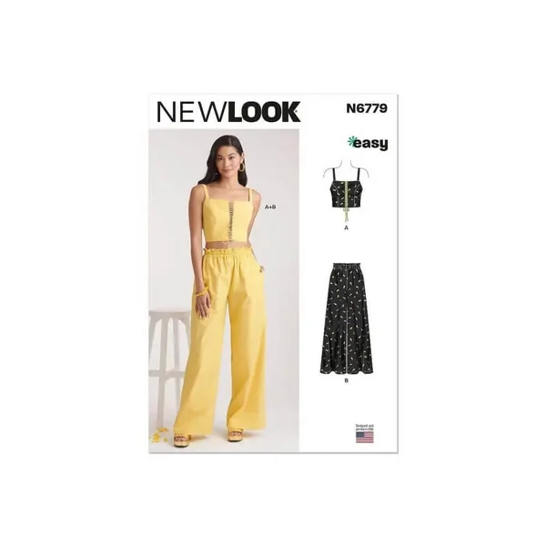 Patron New Look 6779 - Brassière et Pantalon pour Jeunes Femmes