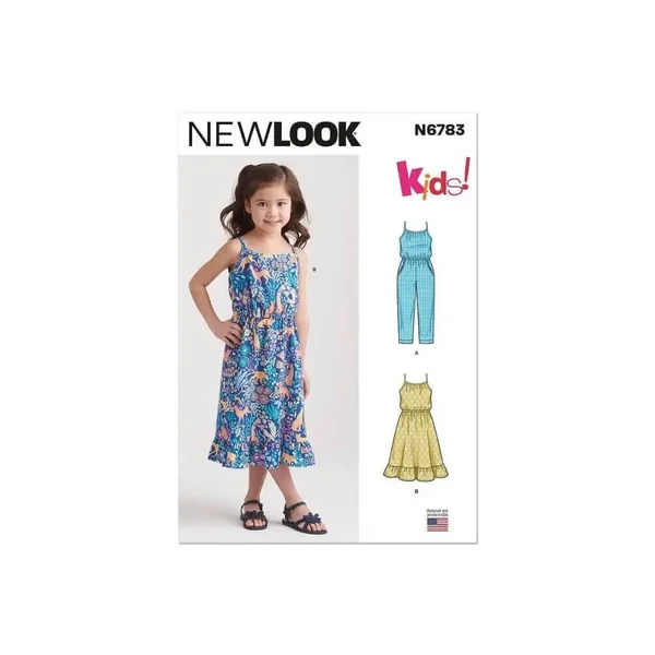Patron New Look 6783 - Combinaison et Robe D?Été pour Enfants