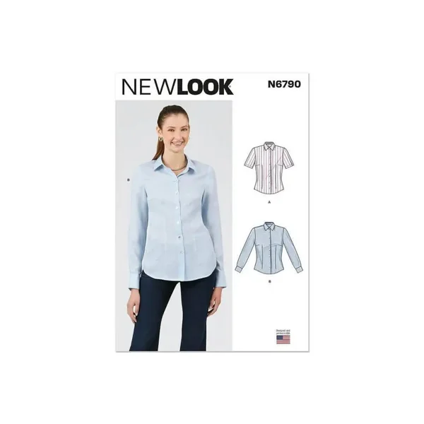 Patron New Look 6790 - Chemisier À Deux Longueurs de Manche pour Jeunes Femmes