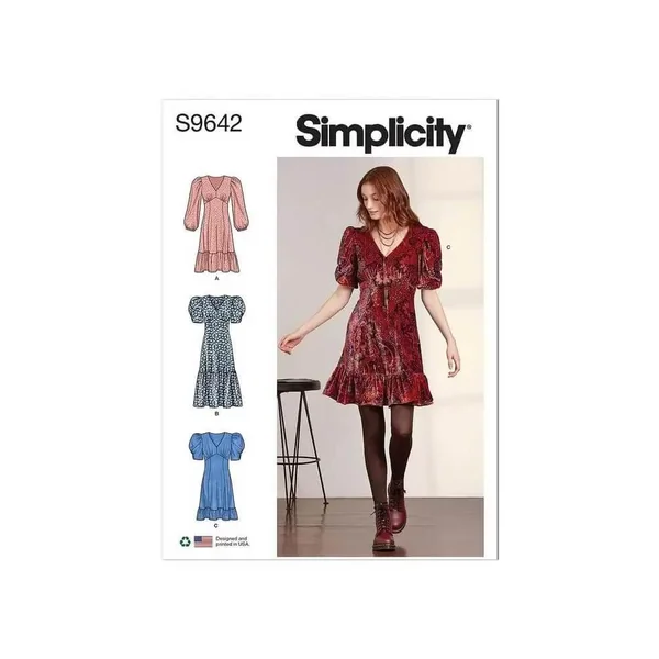 Patron Simplicity 9642 - Robe du 32 au 48 (FR)
