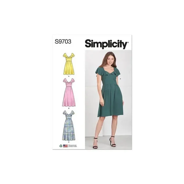 Patron Simplicity 9703 - Robe du 32 au 48 FR