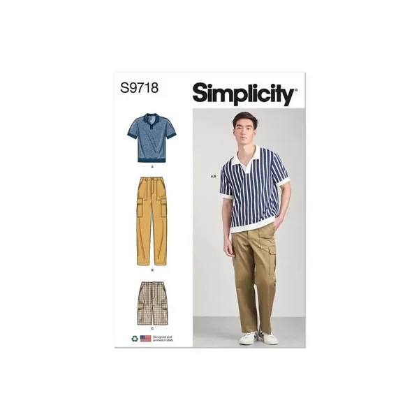 Patron Simplicity 9718 - Haut en tricot du 32 au 54 FR