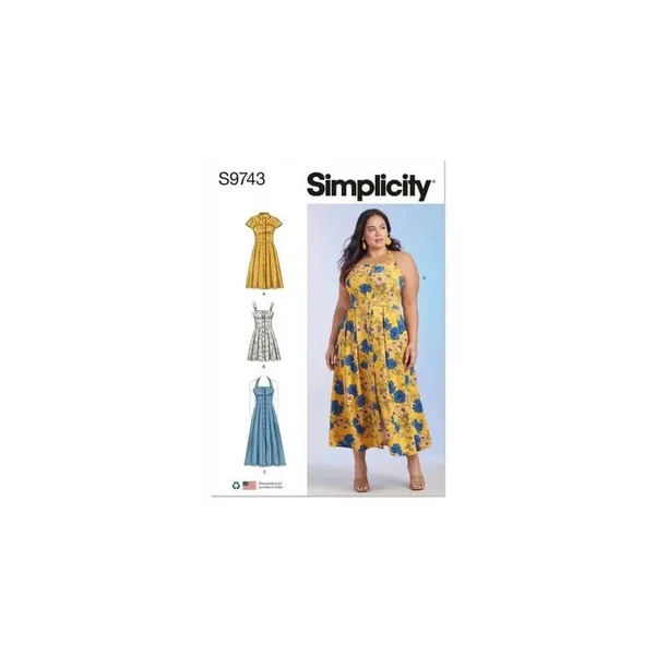 Patron Simplicity 9743 - Robe du 48 au 66 FR