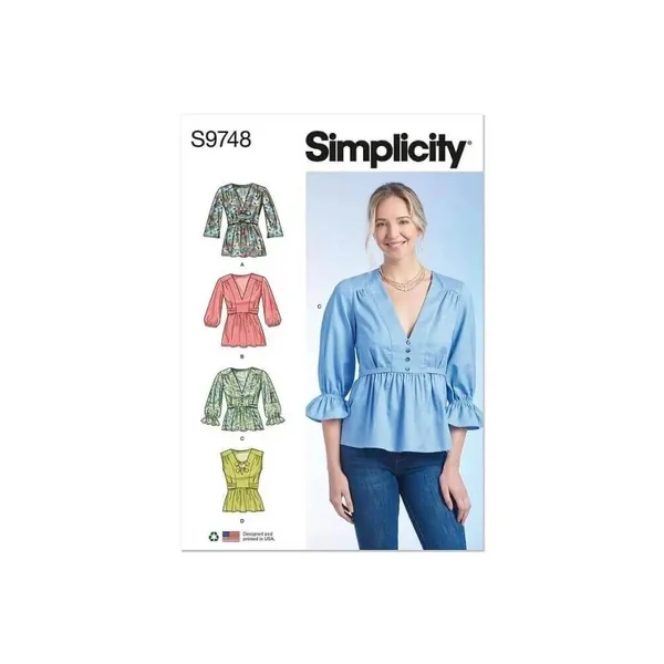 Patron Simplicity 9748 - Haut du 34 au 52 FR