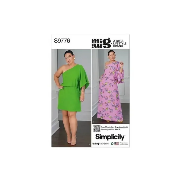 Patron Simplicity 9776 - Minirobe et maxirobe du 32 au 48 FR
