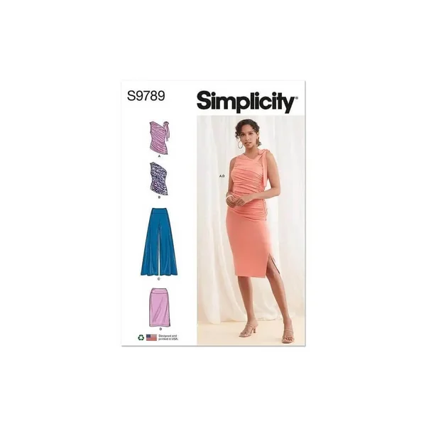 Patron Simplicity 9789 - Haut du 32 au 48 FR