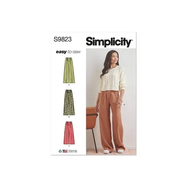 Patron Simplicity 9823 - Pantalons pour dames