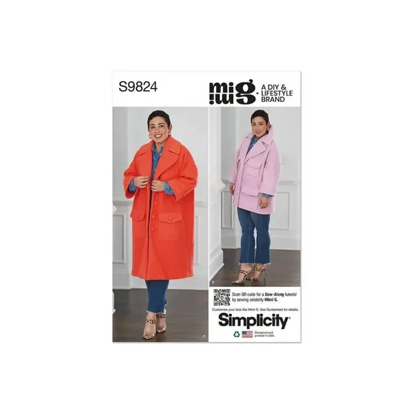 Patron Simplicity 9824 - Manteau en deux longueurs par Mimi G Style