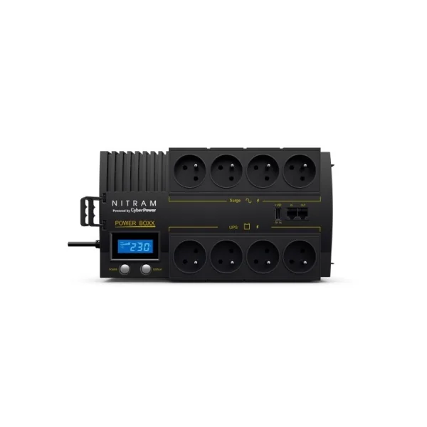PB1200LCD Nitram onduleur de secours et régulateur de tension 1200VA 720w