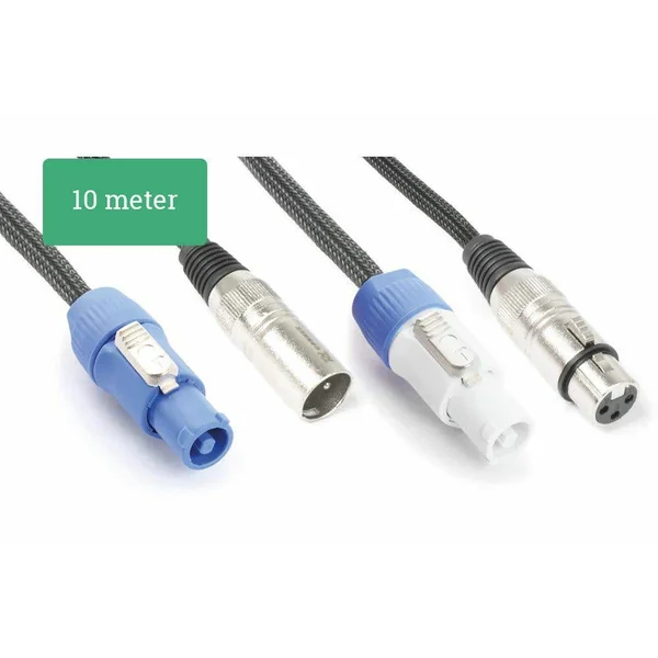 PD Connex ADP10 Câble Combiné pour Enceintes Actives 10 Mètres