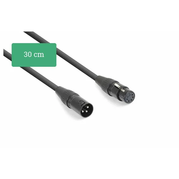 PD Connex Cordon Convertisseur DMX 3-pin Mâle - 5-pin Femelle - 0,1m