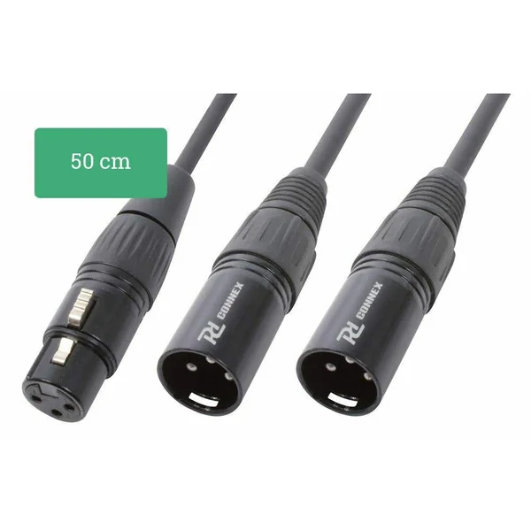 PD Connex CX140 Câble Haut-Parleur XLR 50cm - Noir
