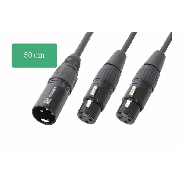 PD Connex CX142 Câble Haut-Parleur XLR 50cm - Noir