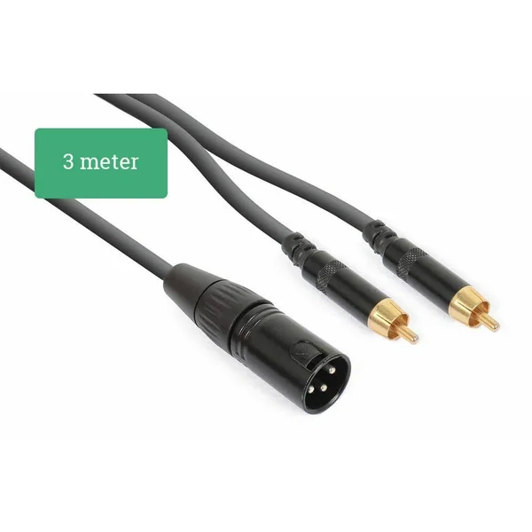 PD Connex CX58-3 Câble Haut-Parleur 3 Mètres - Noir