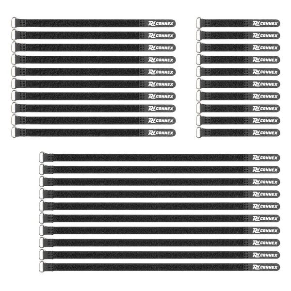 PD connex CXT-SET Attache Câble Velcro Réutilisable - Noir