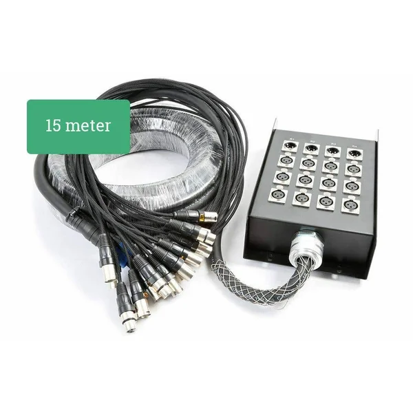 PD Connex Câble Audio 12 Entrées F/4 Sorties M - 15m