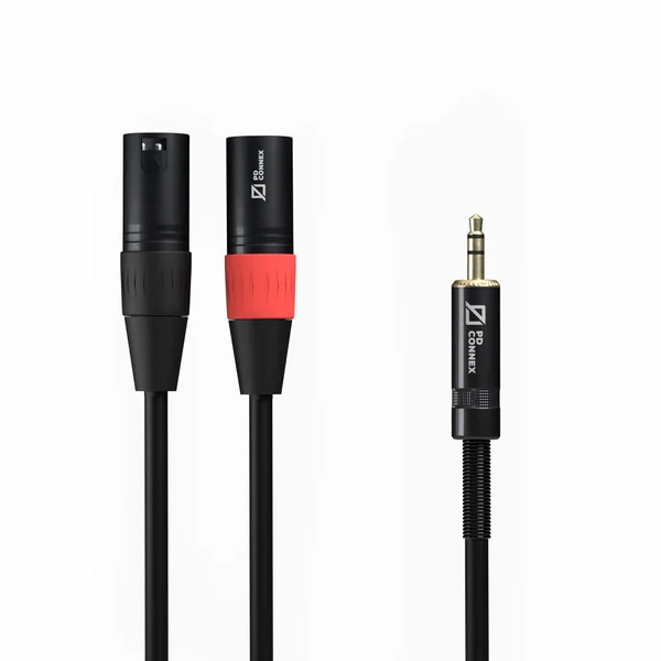 PD Connex Câble Audio 2x XLR Male/Jack 3,5mm - 6m