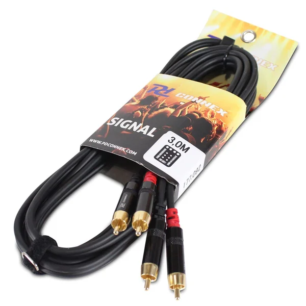 PD Connex Câble Audio Cordon 2x RCA Mâle/2x RCA Mâle - 3m