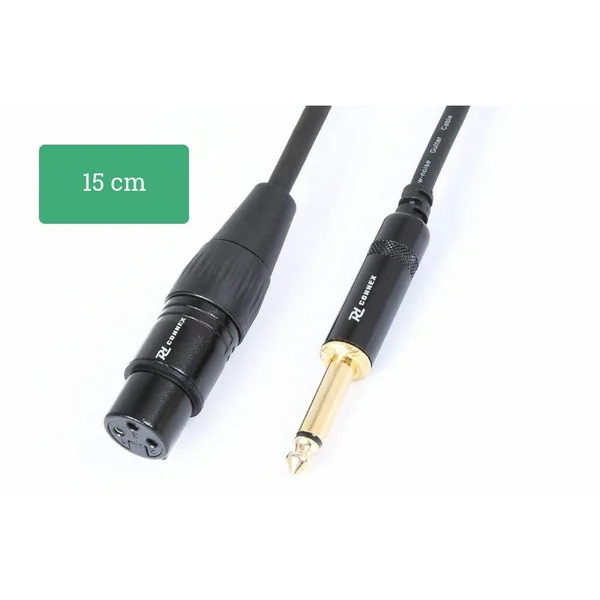 PD Connex Câble Audio Cordon Convertisseur XLR Femelle - 6,3m Jack Mâle - 0,15m