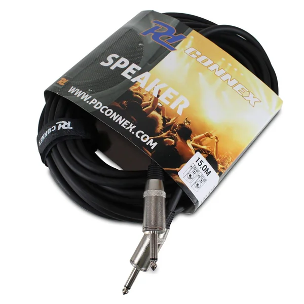 PD Connex Câble Audio Cordon Haut-Parleur Jack 6,35 m/Jack 6,35 m - 15m