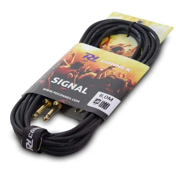 PD Connex Câble Audio Cordon Jack 3,5 Mâle Stéréo/2x Jack 6,35 Mono - 6m