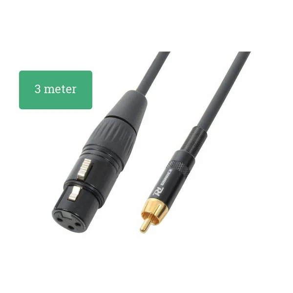 PD Connex Câble Audio Cordon XLR Femelle - RCA Mâle - 3m