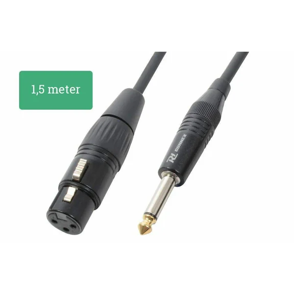 PD Connex Câble Audio XLR Femelle/Jack 6,35 - 1,5m