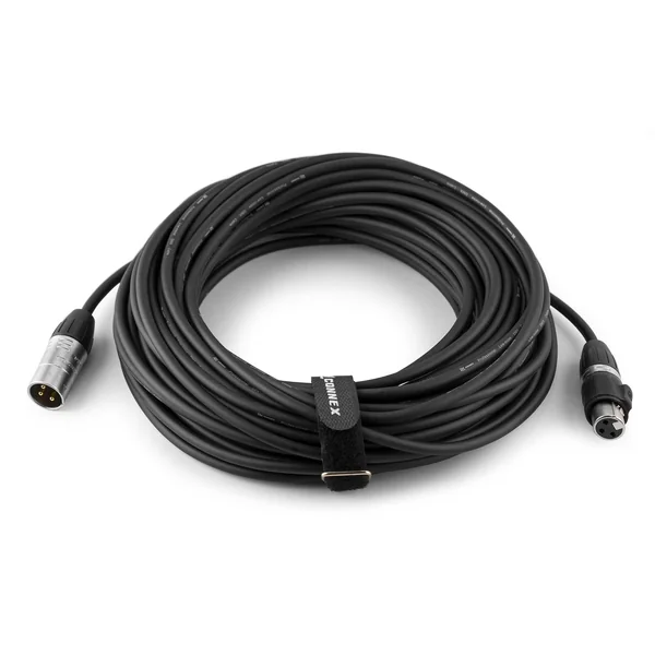 PD Connex DMX Cordon DMX IP 65, XLR 3 Pôles Mâle/XLR Femelle - 12m
