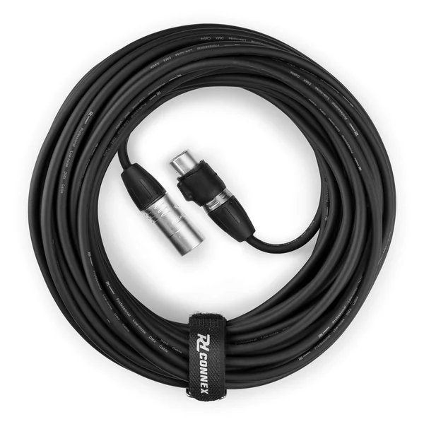 PD Connex DMX Cordon DMX IP 65, XLR 3 Pôles Mâle/XLR Femelle - 12m