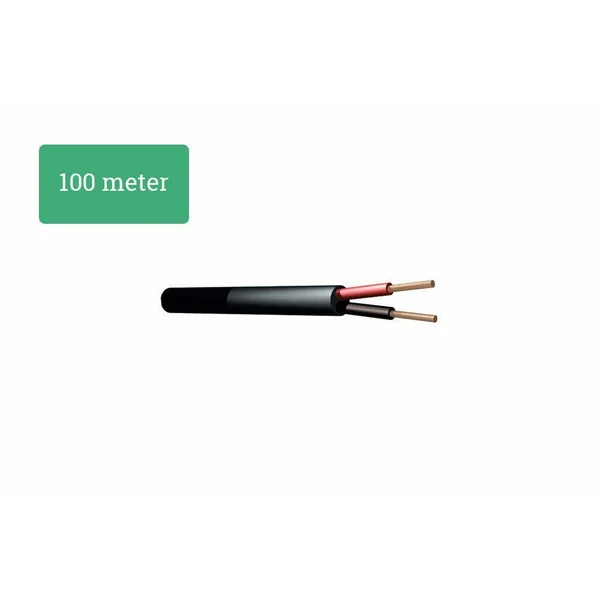 PD Connex RX12 - Câble Haut-Parleur 2x 1,5mm² - Bobine de 100 Mètres - Noir